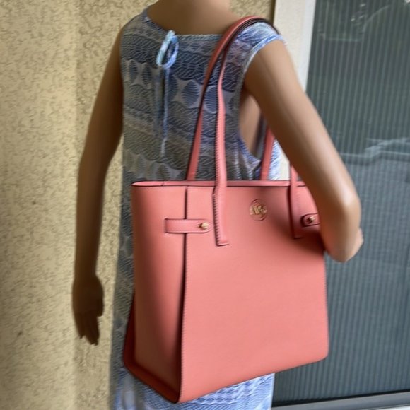 Michael Kors Carmen Large Leather NS Tote Sherbert - Picture 11 of 15